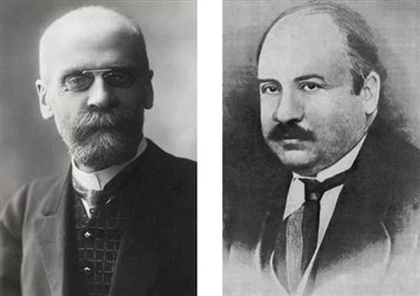 左：涂尔干（Émile Durkheim） 右：格卡尔（Ziya Gökalp）