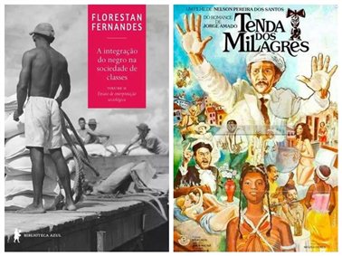 左：《阶级社会中黑人的融入》，Florestan Fernandes，1965 右：《奇迹之篷》，若热·亚马多，1969
