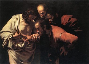 （意大利）卡拉瓦乔（Caravaggio）：The Incredulity of Saint Thomas
