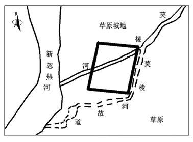 新忽热古城四角有角楼，城墙有马面，城门有瓮城