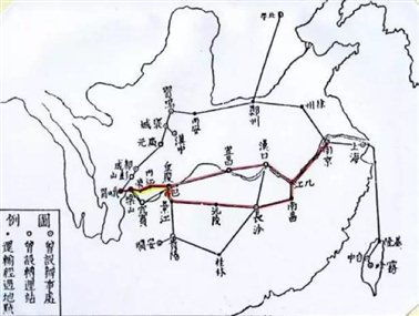 文物东归线路图